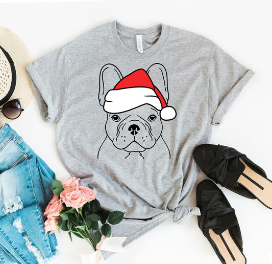 Christmas Bulldog T-shirt
